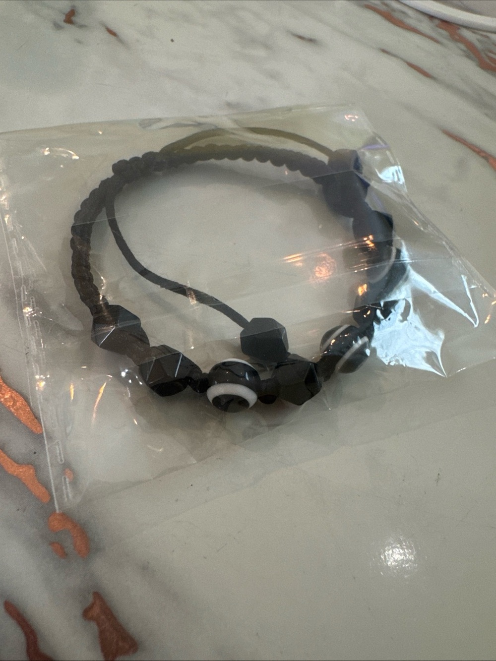 Lightock Evil Eye Bracelet Obsidian Amulet Essential Oil Diffuse